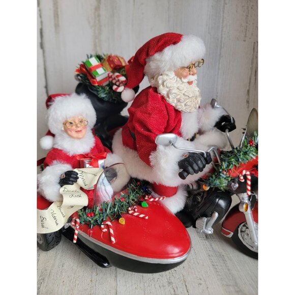 Clothtique possible dreams good day for a ride RARE Harley-Davidson Santa Mrs Cl - Picture 4 of 10